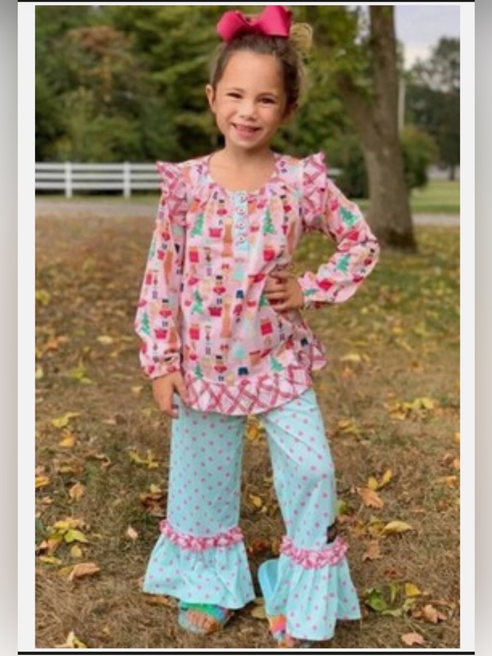 Girls Matilda Jane Nutcracker Season PJ Set Holiday Wonderment Pajamas Size 10